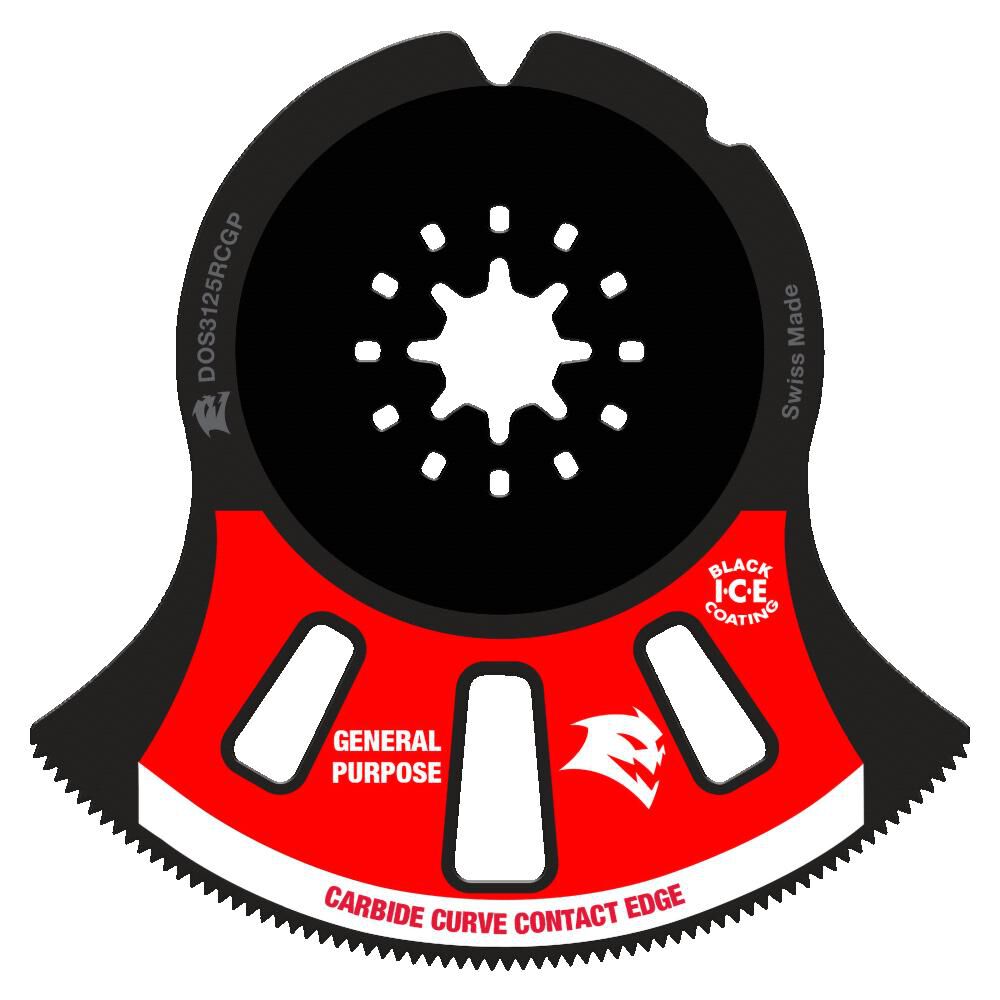 3-1/8in Starlock Carbide Osc. Blade for General Purpose Cuts DOS3125RCGP