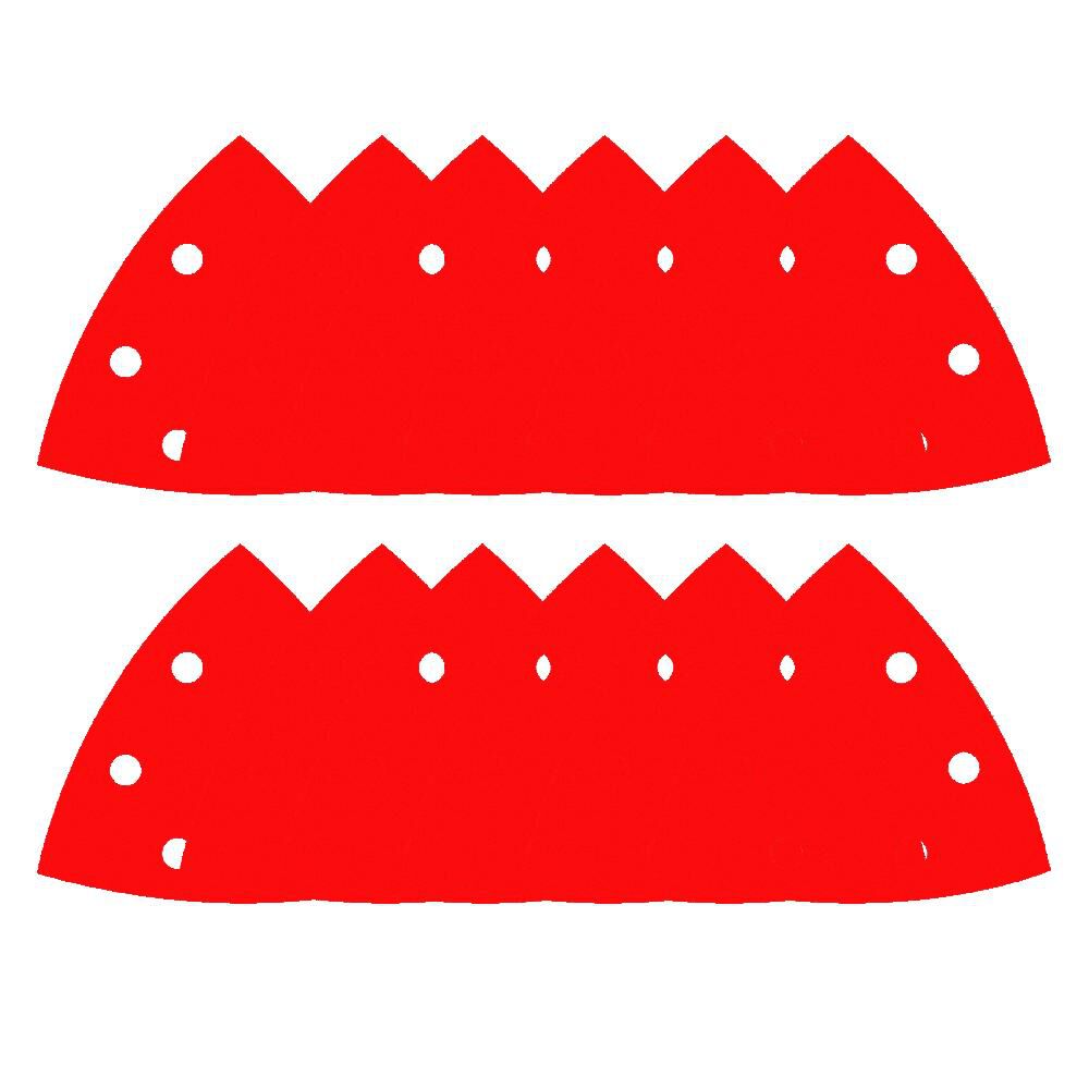 3 3/4 Inch Oscillating Detail Triangle Sanding Sheet Assorted Pack 12pc DCT334ASTH12G