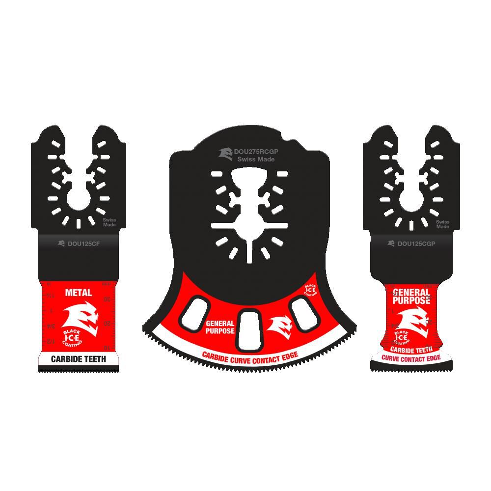 3 pc Universal Fit Carbide Osc. Blade Set DOU3CS