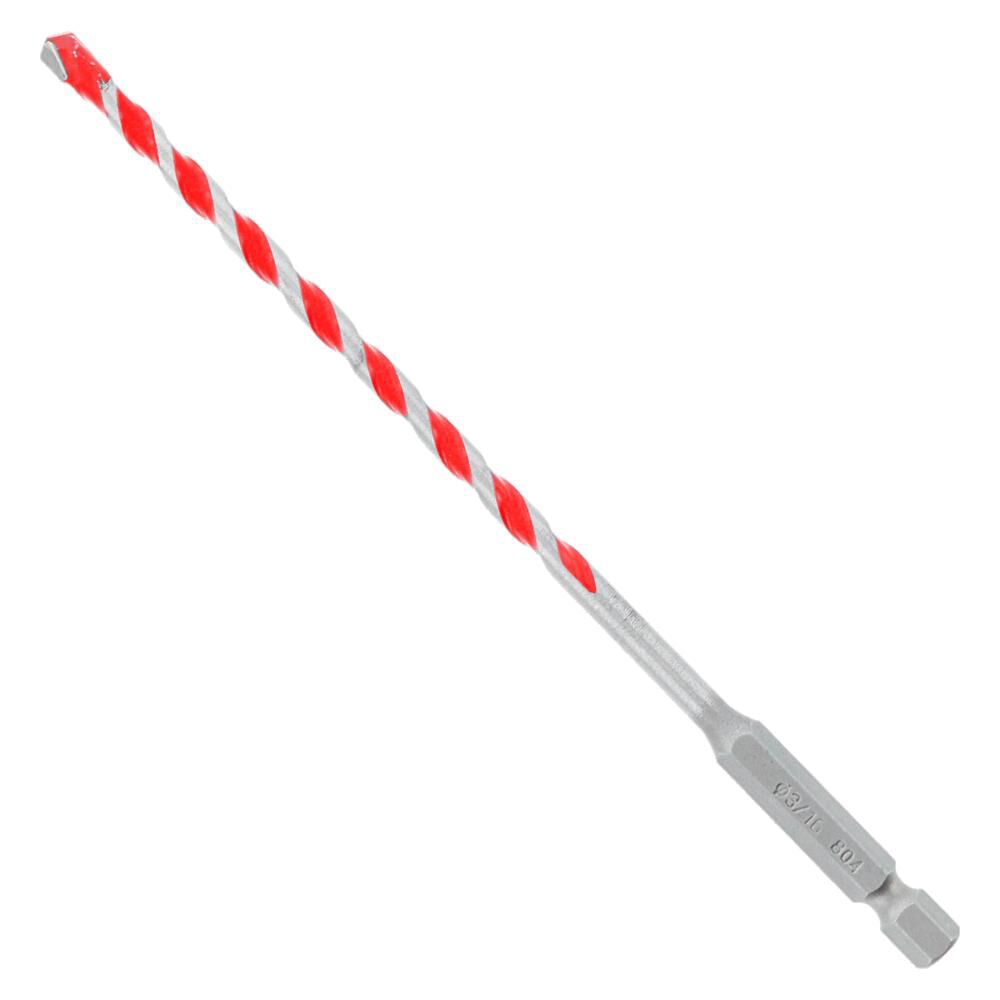 3/16in x 4in x 6in SPEEDemon Red Granite Carbide-Tip Hammer Drill Bit DMARG1030-P5