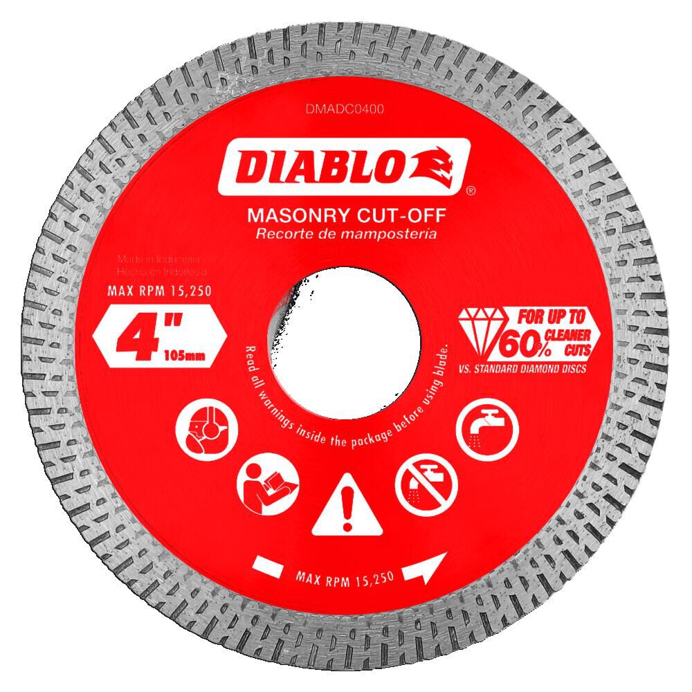 4in Diamond Continuous Rim Cut-Off Discsfor Masonry DMADC0400