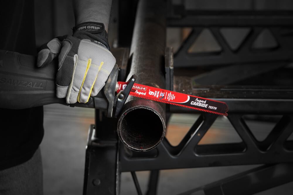 9in Steel Demon Amped Carbide Blades for Thick Metal Cutting 8 TPI 3pk DS0908CFA3