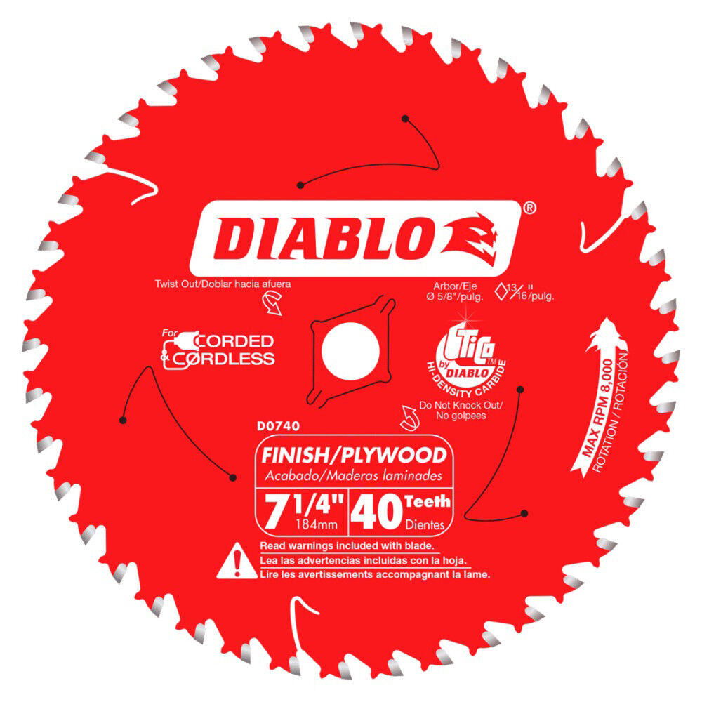Finish Saw Blade D0740X