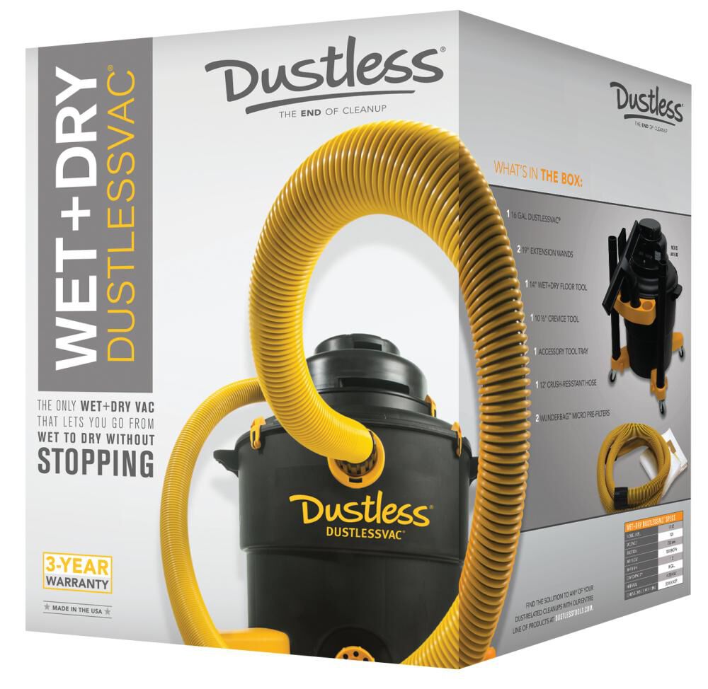 Dustless 16 gal Wet/Dry Vacuum D1603