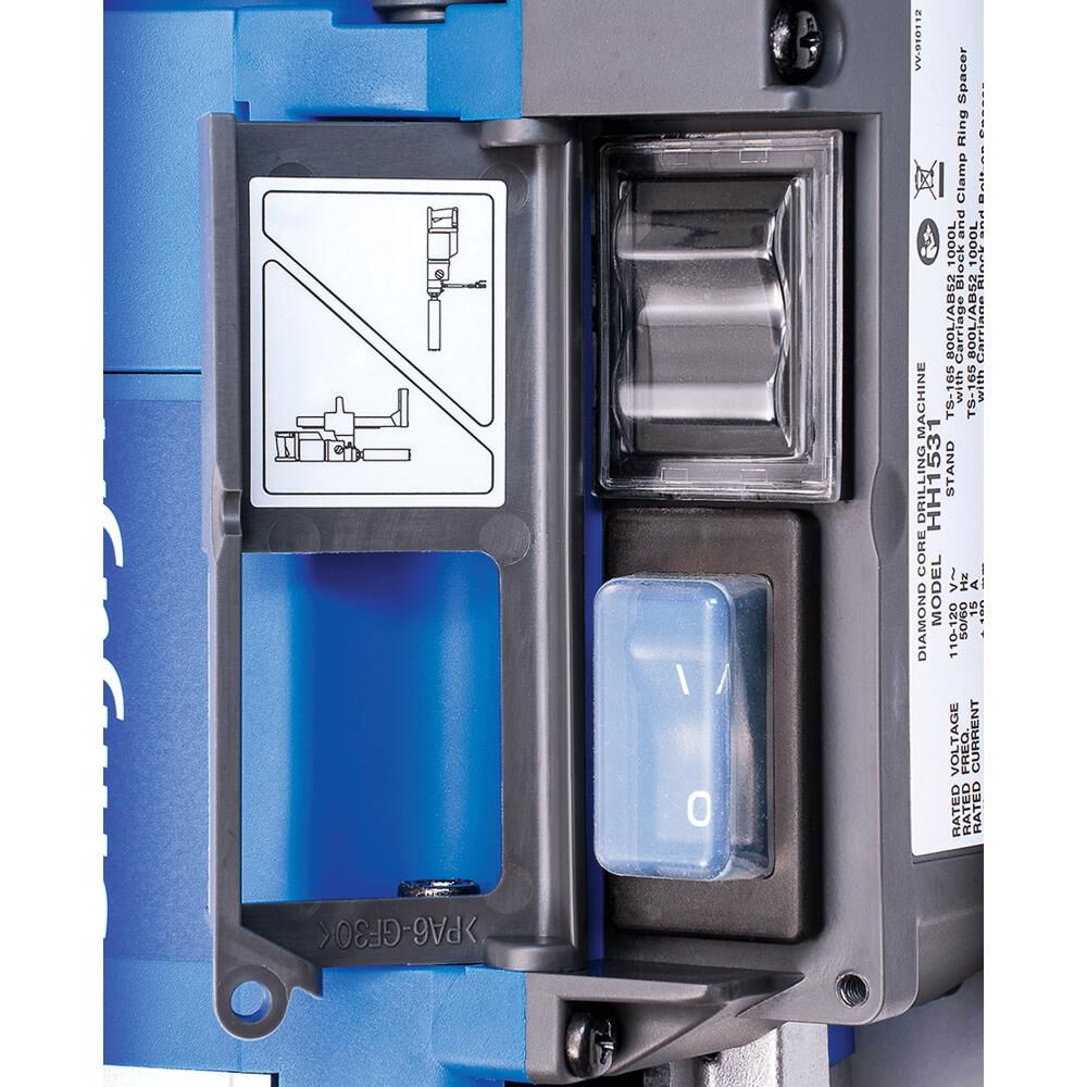 SHIBUYA HH-1531ABV & Handheld Core Drill With Vacuum Pump DR2032