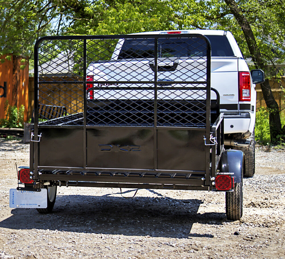 Utility Trailer Kit 5'x7' Drive Up Gate Black Powder Coat MMT5X7-DUG