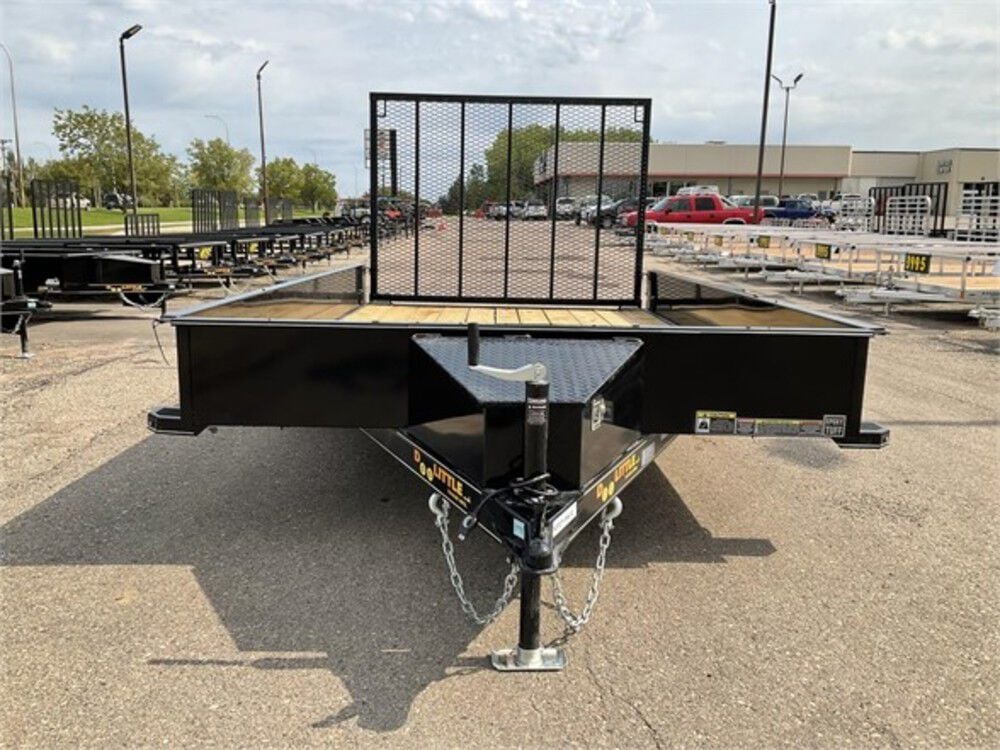 Steel Sided Open Utility Trailer 12'x84in Single Axle HD Pro Toolbox SS8412A135