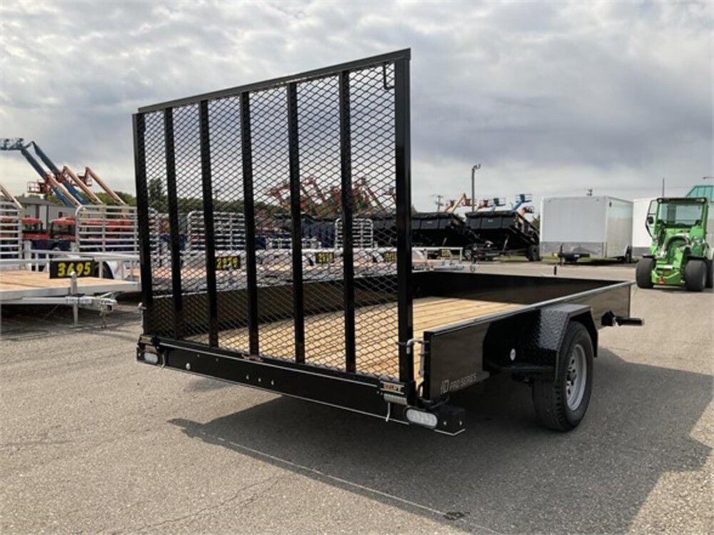 Steel Sided Open Utility Trailer 12'x84in Single Axle HD Pro Toolbox SS8412A135