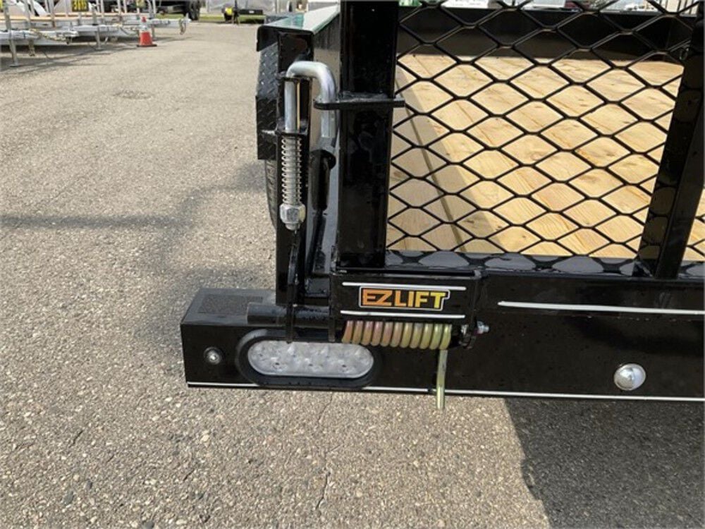 Steel Sided Open Utility Trailer 12'x84in Single Axle HD Pro Toolbox SS8412A135