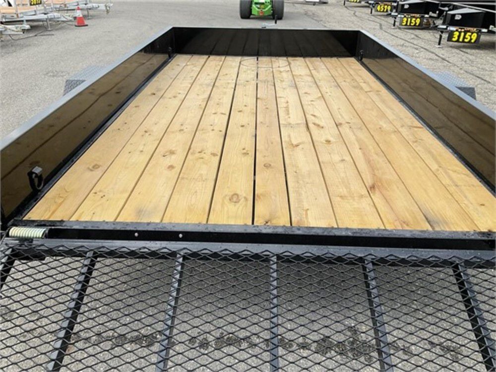 Steel Sided Open Utility Trailer 12'x84in Single Axle HD Pro Toolbox SS8412A135