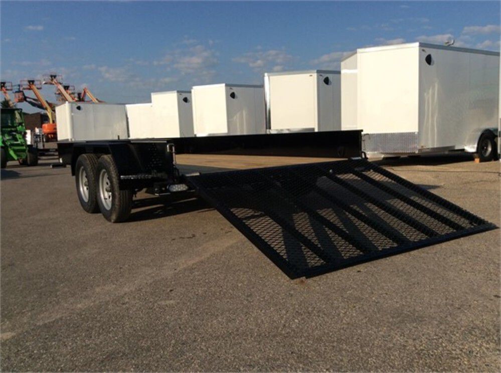 Steel Sided Open Utility Trailer 14'x84in Tandem Axle HD Pro Toolbox SS8414A235
