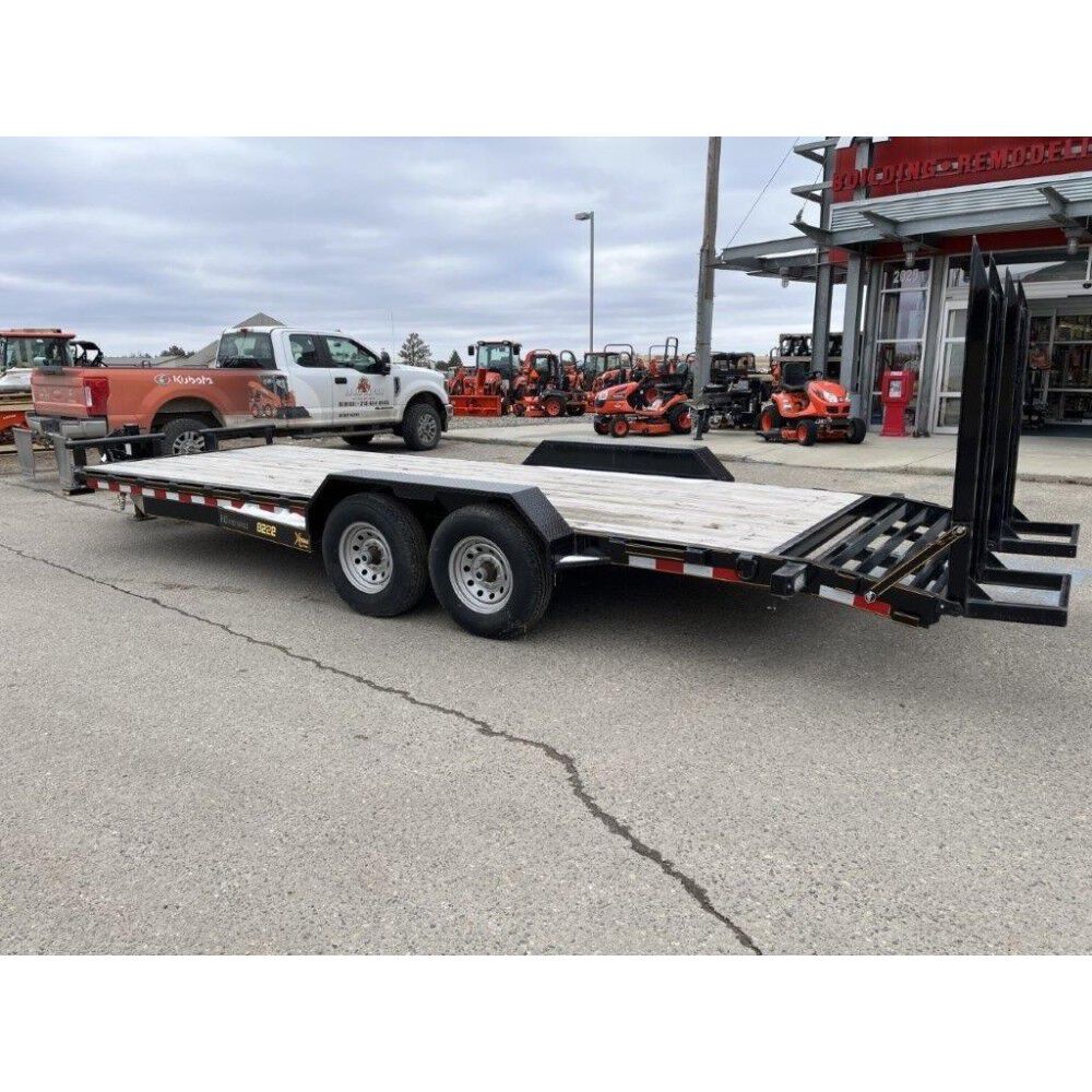 XT8222A207 22ft Bed Length Tandem Axle Equipment Trailer XT8222A207