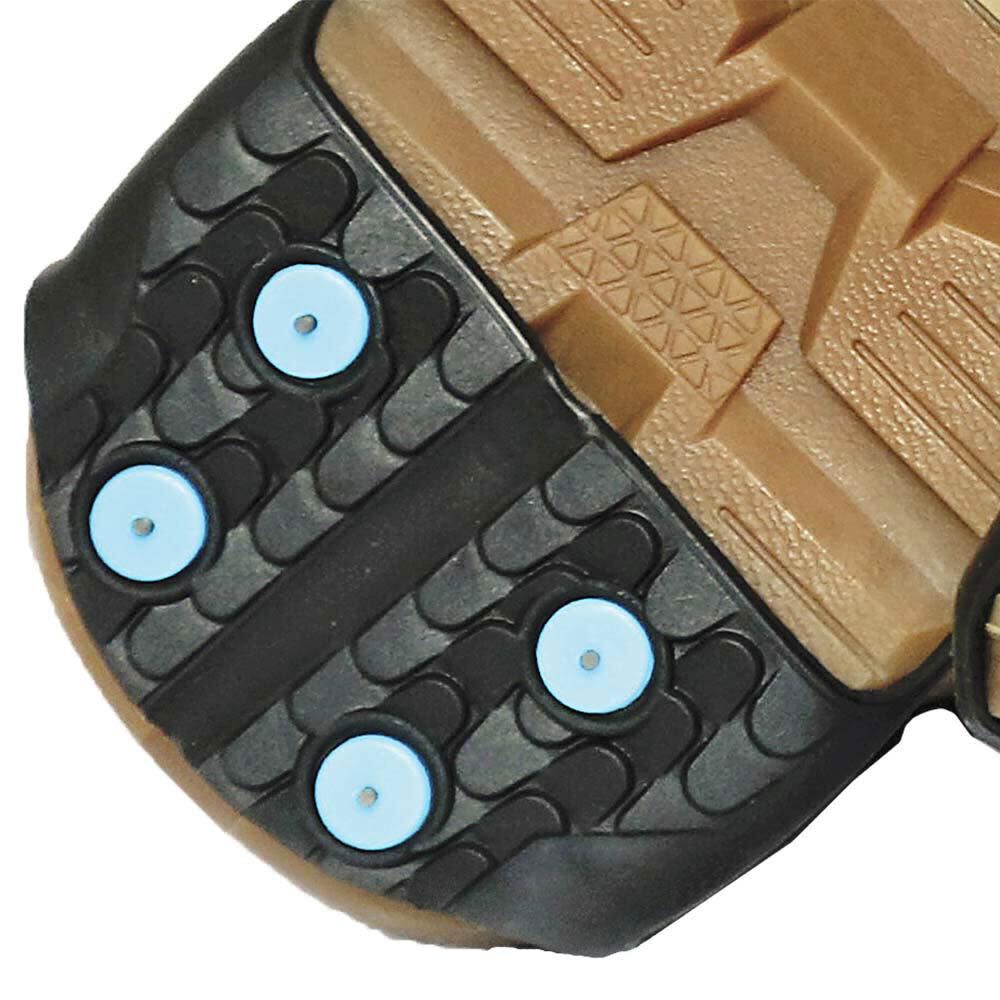 All Purpose Over the Shoe, Slip Resistant Footwear Traction Aid with Grip Carbide Spikes, Pulse Grip Tread Pattern V3550370S290