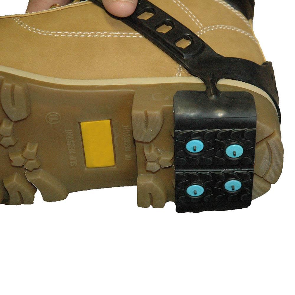 Heel Over Shoe Slip Resistant Traction Aid with Grip Carbide Spikes Bi-Directional Tread Universal Size V3550470-O/S