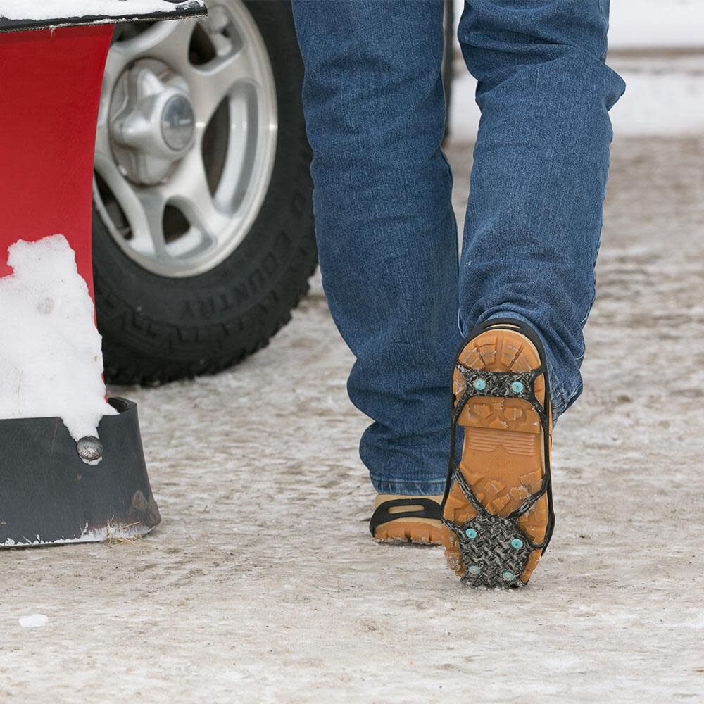 Light Industrial Over Shoe, Slip Resistant Traction Footwear with Grip Carbide Spikes V3550170S290