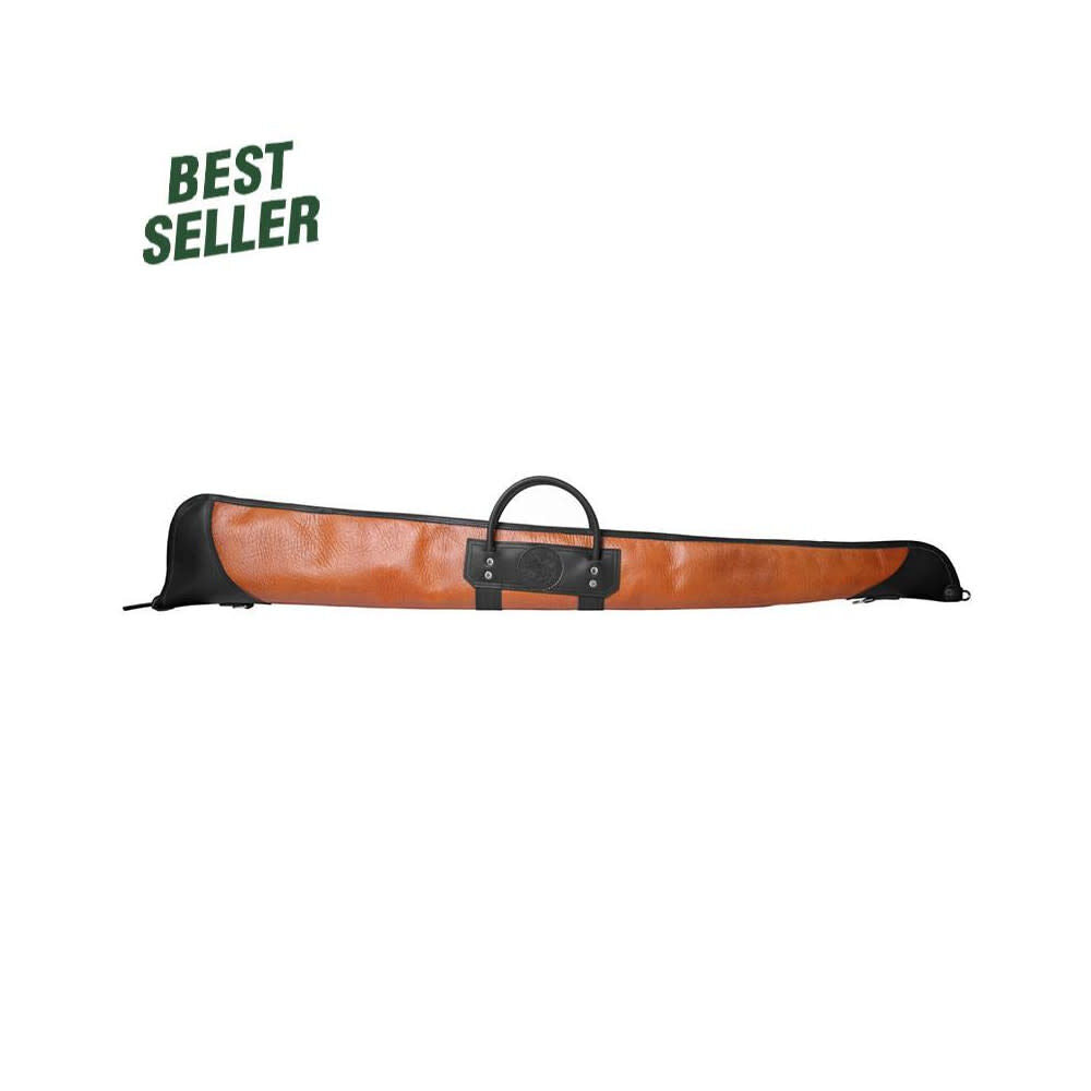 55 In. L Black Trim Bison Leather Shotgun Case LB-510-55-BLK