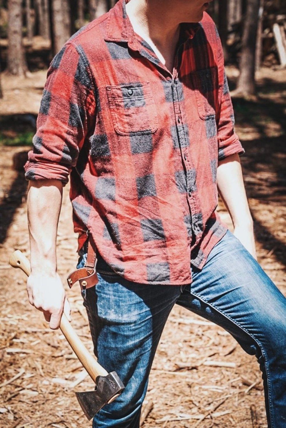 Leather Axe Holder M-7020