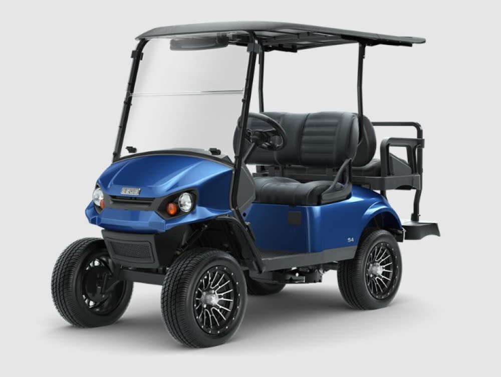 Express S4 Elite 4 Seat Electric Golf Cart Electric Blue 10027208-EB
