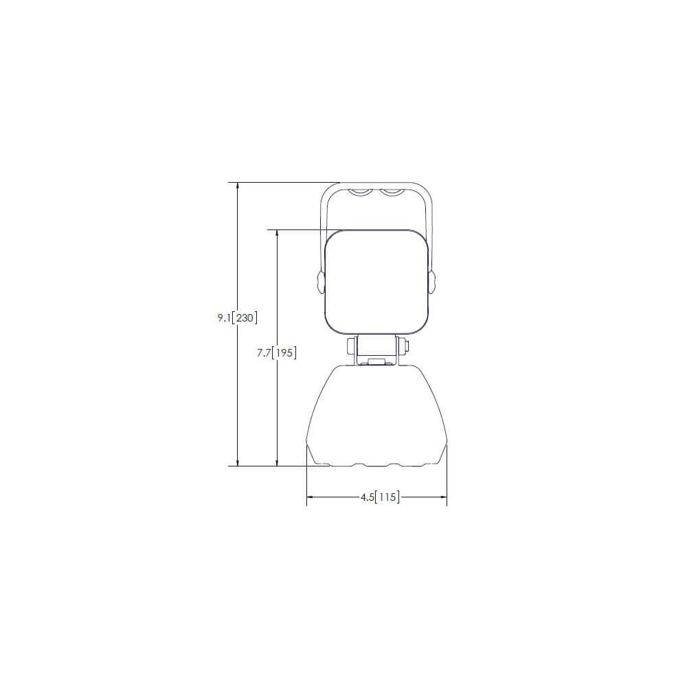 Magnetic Flood Five 3W LED Worklamp 12V 650 Raw Lumens EW2461