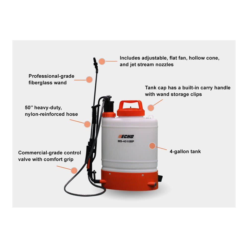 4 Gallon 90 PSI Backpack Manual Sprayer MS-4010BP