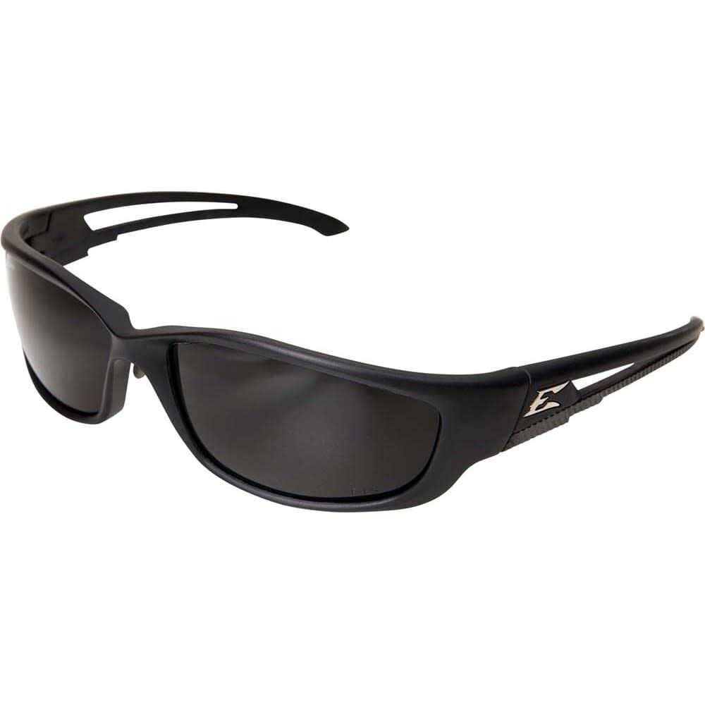 Kazbek XL Safety Glasses Black Frame Polarized Smoke Lens TSK-XL216