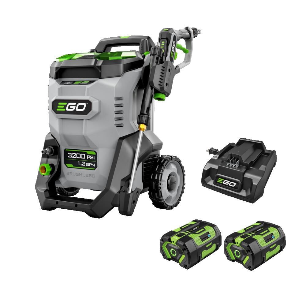 POWER+ 3200 PSI 1.2-GPM Cold Water Battery Pressure Washer with 5 Spray Tips 6 Ah (Battery and Charger Included) HPW3204-2