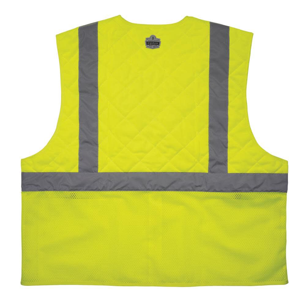 Chill Its 6668 Hi Vis Safety Cooling Vest Type R Class 2 Lime