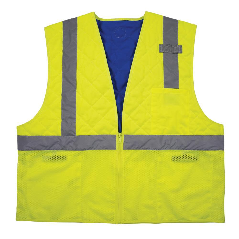 Chill Its 6668 Hi Vis Safety Cooling Vest Type R Class 2 Lime