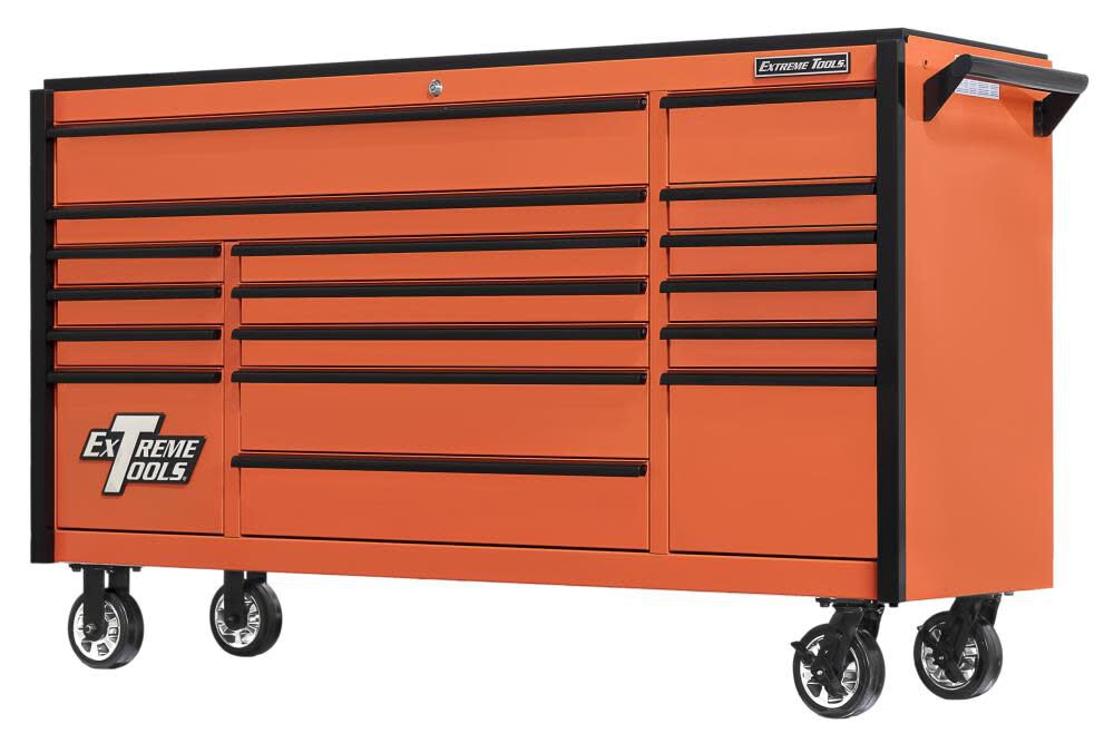DX Series 72in Deep Roller Cabinet Orange DX722117RCORBK