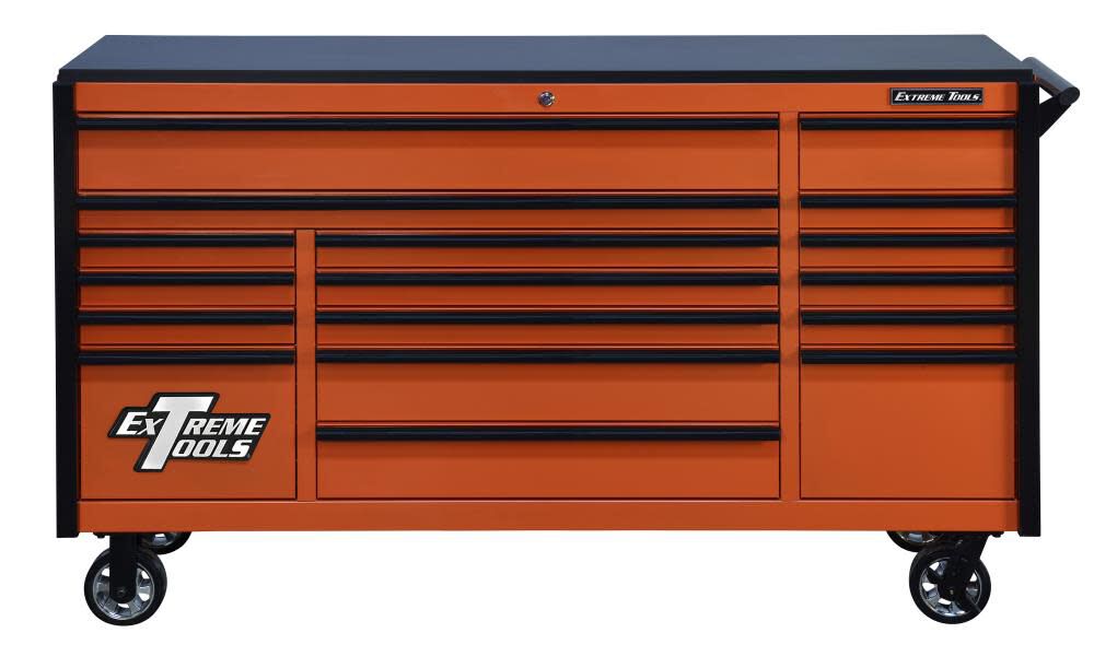 DX Series 72in Deep Roller Cabinet Orange DX722117RCORBK
