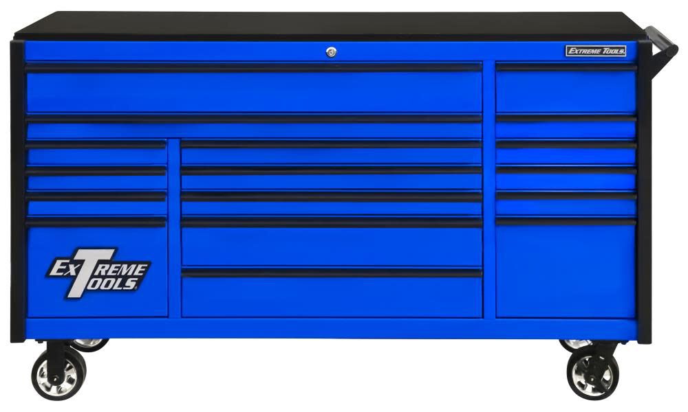 DX Series Roller Cabinet 72in Blue DX722117RCBLBK