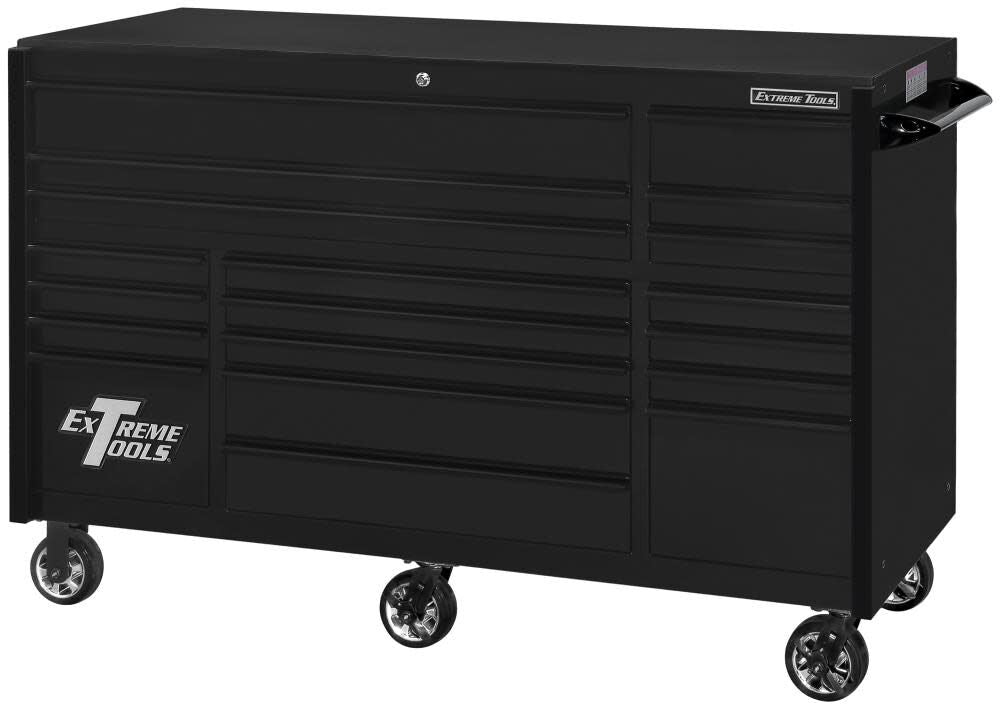 RX Series Roller Cabinet 72in x 30in Black RX723019RCMBBK-250