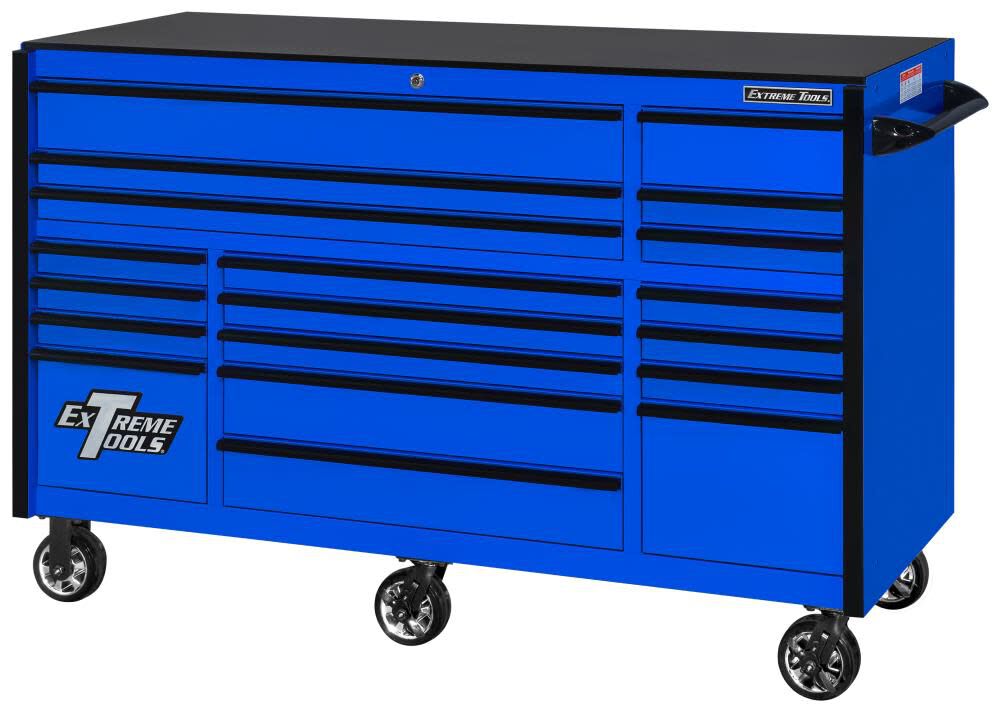 RX Series Roller Cabinet 72in x 30in Blue RX723019RCBLBK-250