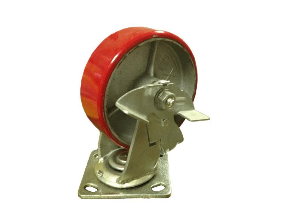 Polyurethane On Steel with Side Brake EZ-0520-MOR-S-SB
