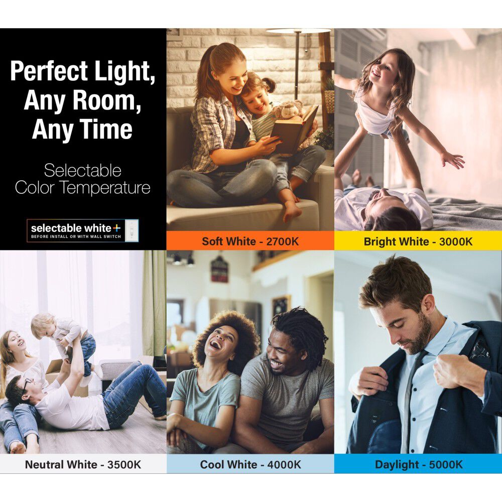 5-6in 120V 12W 800 Lumens LED Recessed Downlight LEDR56JBX/6WYCA