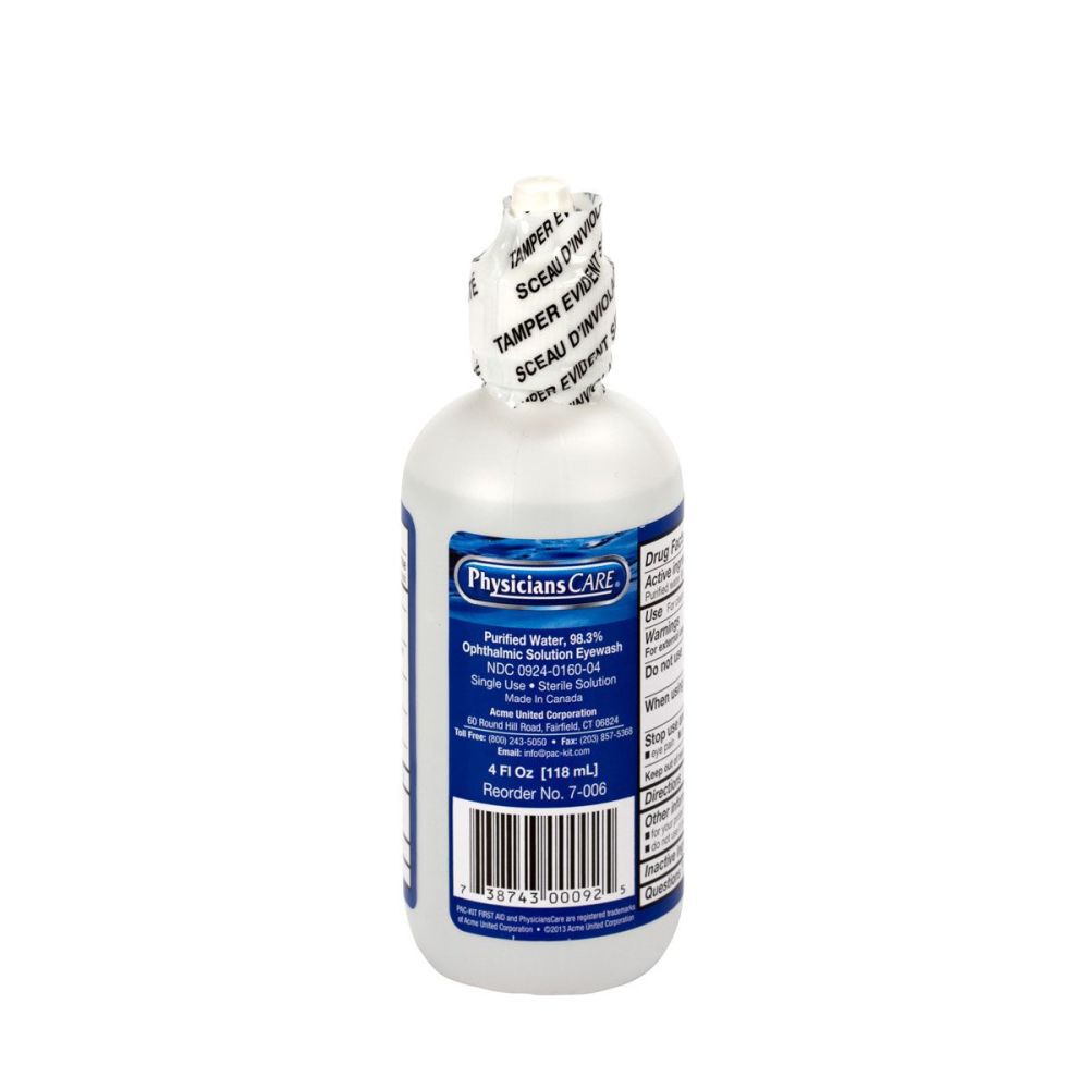 PhysiciansCare Bottle Eye Wash Solution 4oz 7-006