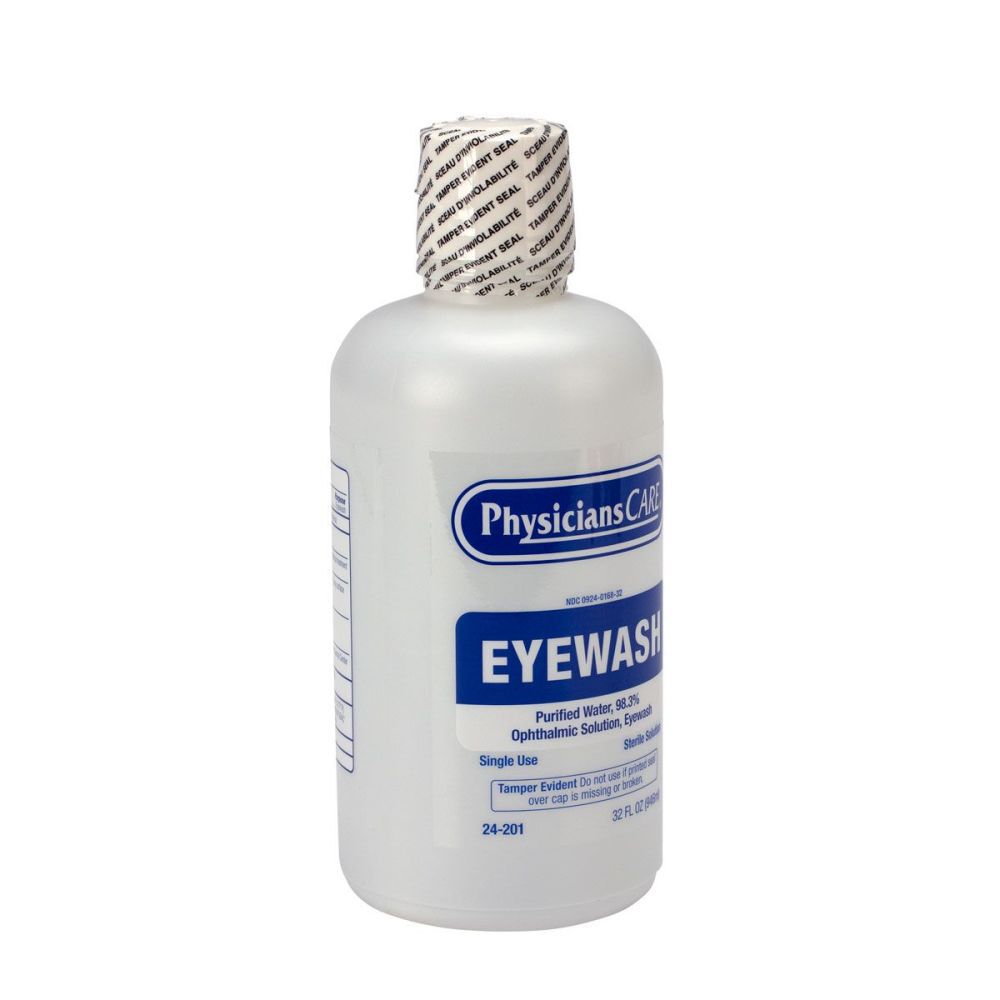 PhysiciansCare Eyewash Bottle 32oz Screw Cap 24-201-001