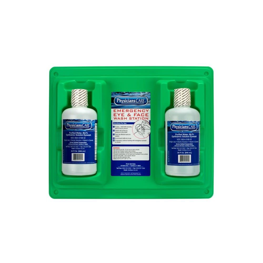 PhysiciansCare Eyewash Station 32oz Wall Mount 24-300-001