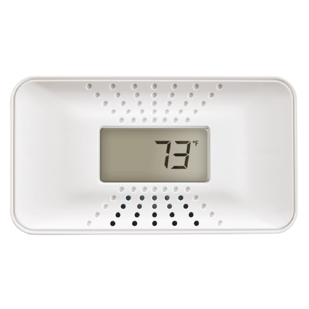Carbon Monoxide Alarm with 10-Year Battery and Digital Temperature Display 1039753