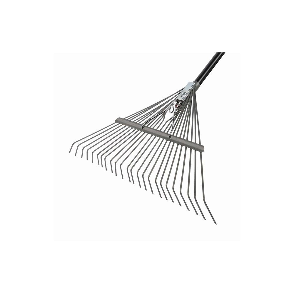 Metal 24 Tine Leaf Rake with Steel Handle 395100-1001