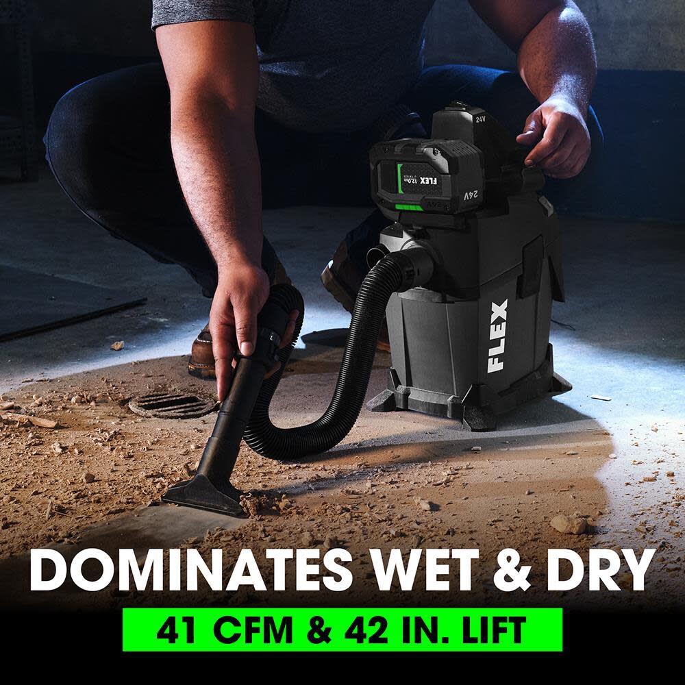 1.6- Gallons 1-HP Cordless Wet/Dry Shop Vacuum with Accessories Included (Bare Tool) FX5221-Z