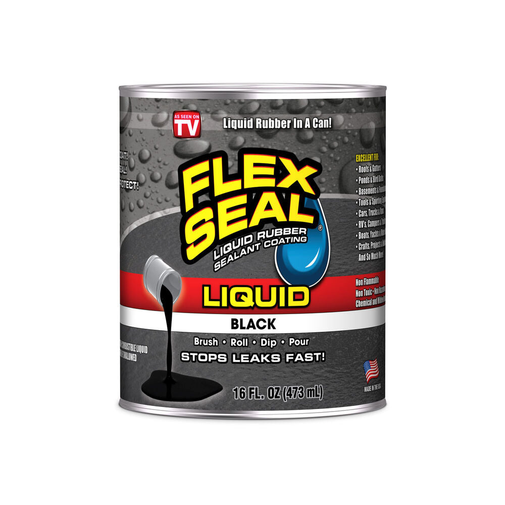 16 oz Liquid Rubber Sealant - Black LFSBLKR16