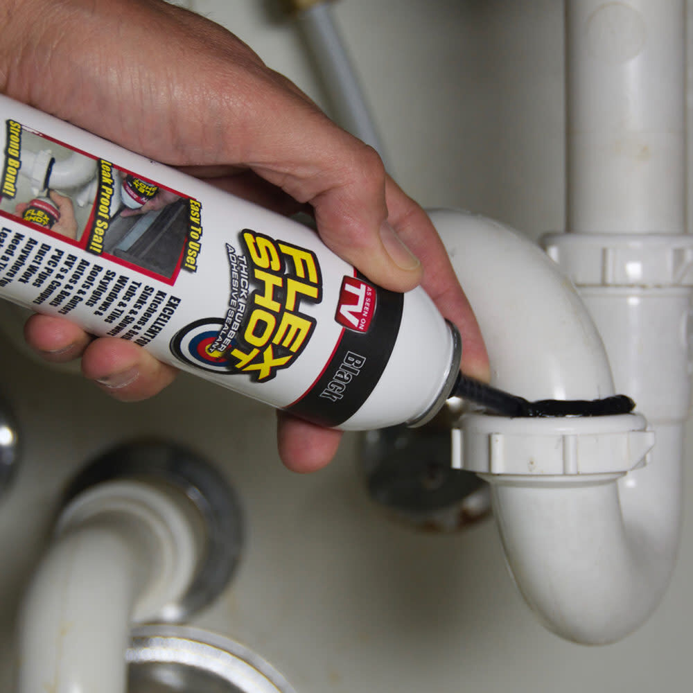 8 oz Flex Shot Rubber Sealant - White FSH8W