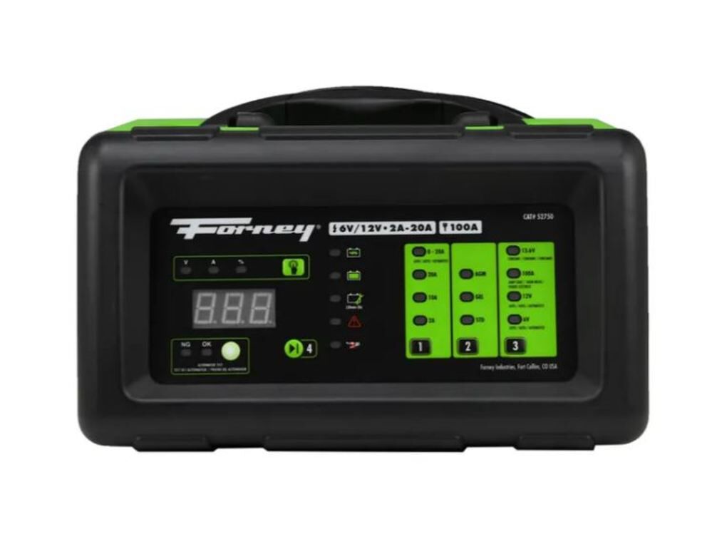 6V AT 2, 10, & 20A/12V AT 2, 10, 20, & 100A Start Battery Charger 52750