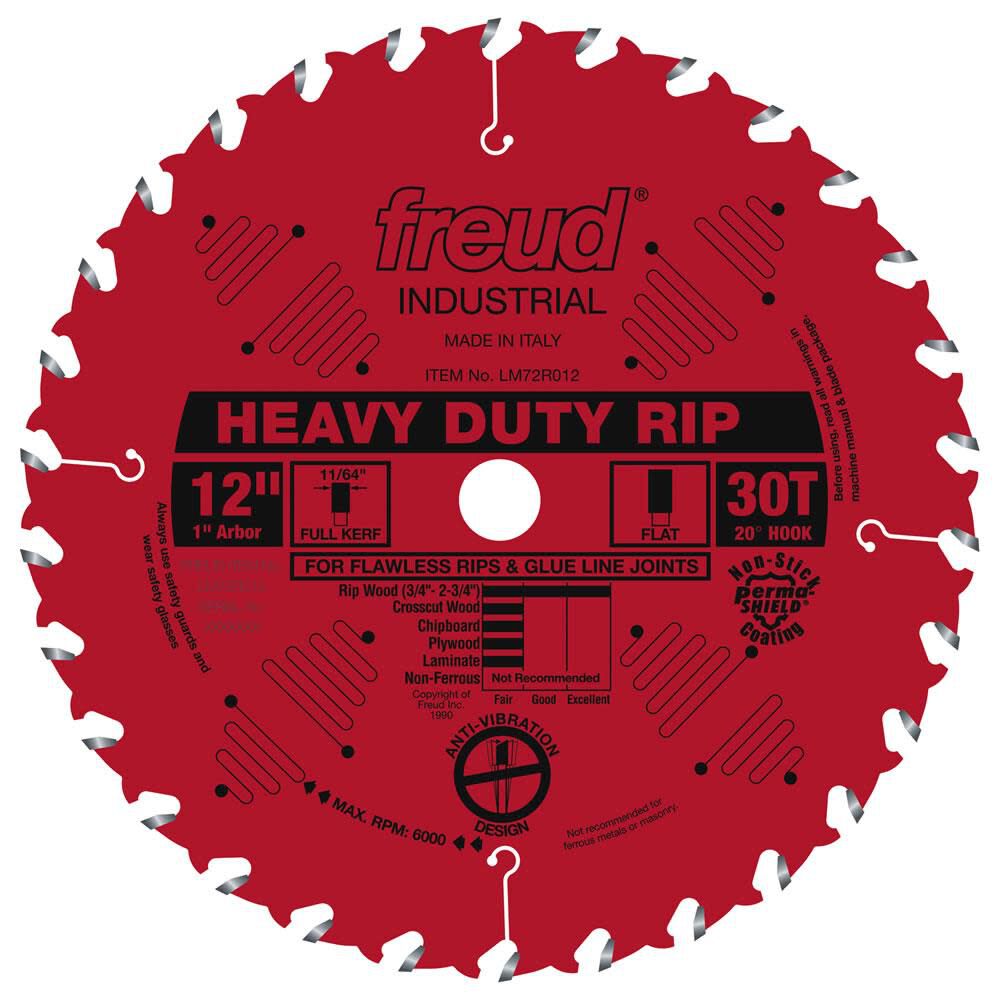 12in Heavy-Duty Rip Blade with Perma-SHIELD Coating LM72R012