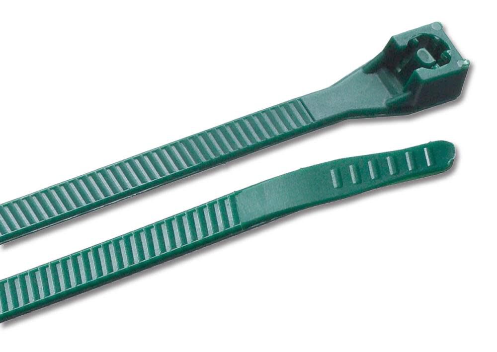 DoubleLock Cable Tie Green 8 In. (75 lb) 100/Bag 46-308G