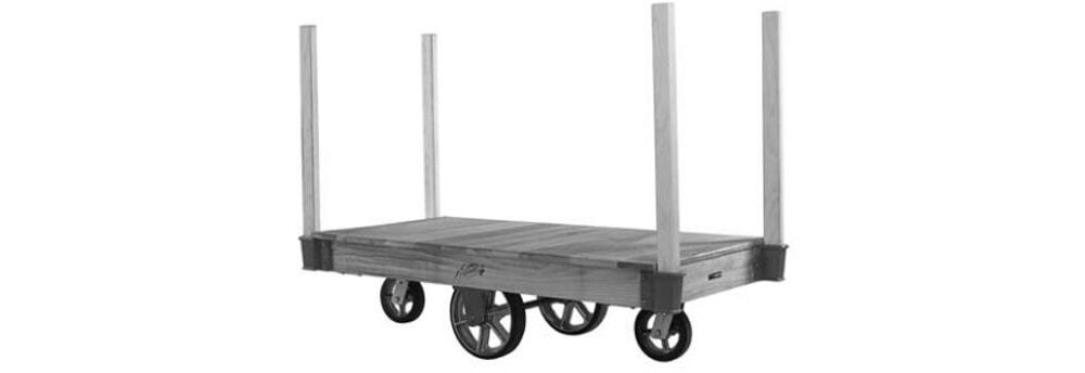 30 In. x 60 In. Deck Tilt Style Hardwood Frame Platform Truck 31-002-099