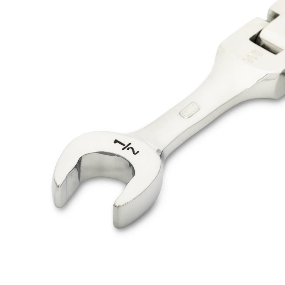 1/2 Inch 90-Tooth 12 Point Stubby Flex Combination Ratcheting Wrench 86873