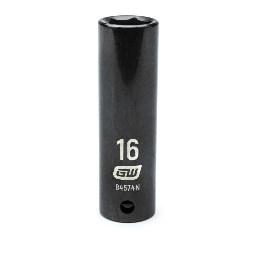 1/2in Drive 6 Point Deep Impact Metric Socket 16mm 84574N