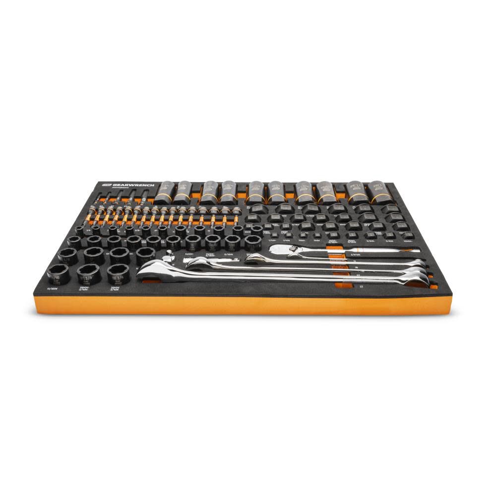 1/4, 3/8, 1/2 Drive Bolt Biter Mechanics Tool Set in Foam Storage Tray 97pc GWMSBBS02